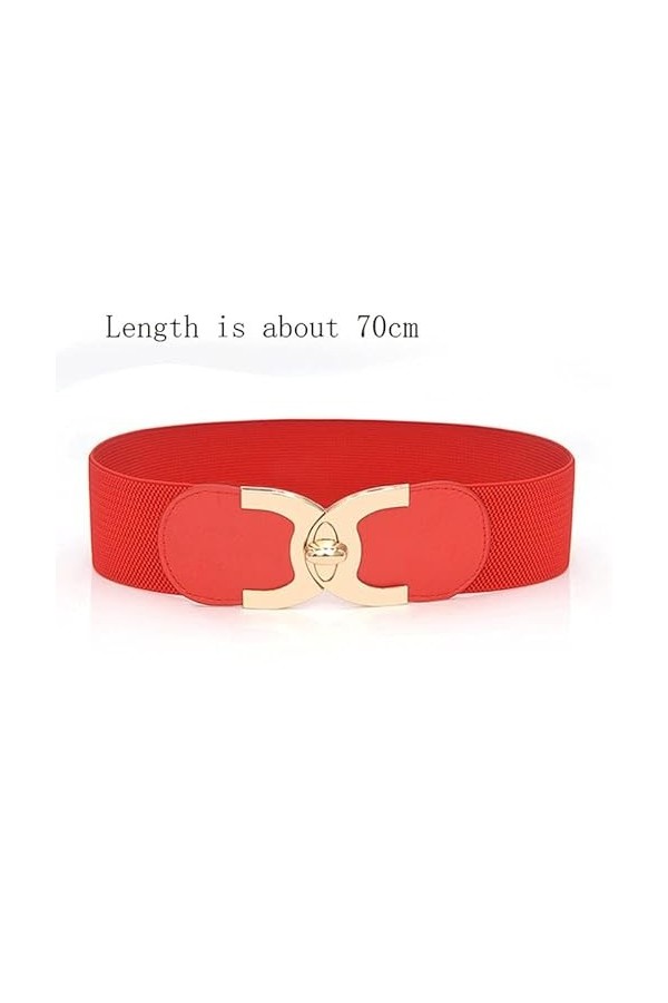 Accessoires vestimentaires pour Femmes, Coupe-Vent Ceinture élastique Bouton Ceinture Large Ceinture pour Femme Ceinture à Bo