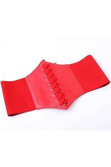 Ceintures Ceintures amincissantes en Cuir PU pour Femmes Ceintures élastiques Couleur : Rose, Taille : Taille Unique Kaki 