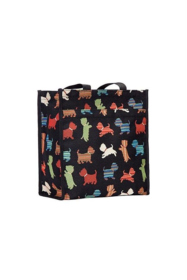Tapisserie Siganre Sac à Main Femme, Sac fourre-Tout Femme, Tote Bag avec des Dessins danimaux Jouer à Puppy 