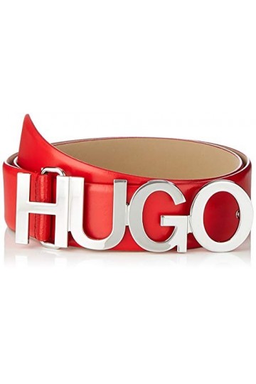 HUGO Zula Belt 4 Cm-Zl Ceinture, Bright Red621, 85 cm Femme