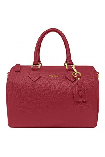 Parubi Sac à Main Femmes en Cuir Souple Véritable, Sacs Portés Épaule Fabriqué en Italie, Sac Porté Main Sacoche Élégant avec