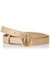 Pinko Love Berry H2 Belt Veau Set Ceinture, Beige D28q_Beige Safari-Antique Gold , L Femme