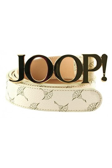 Joop! 3,0 CM Womens Logo Belt W105 Cream White