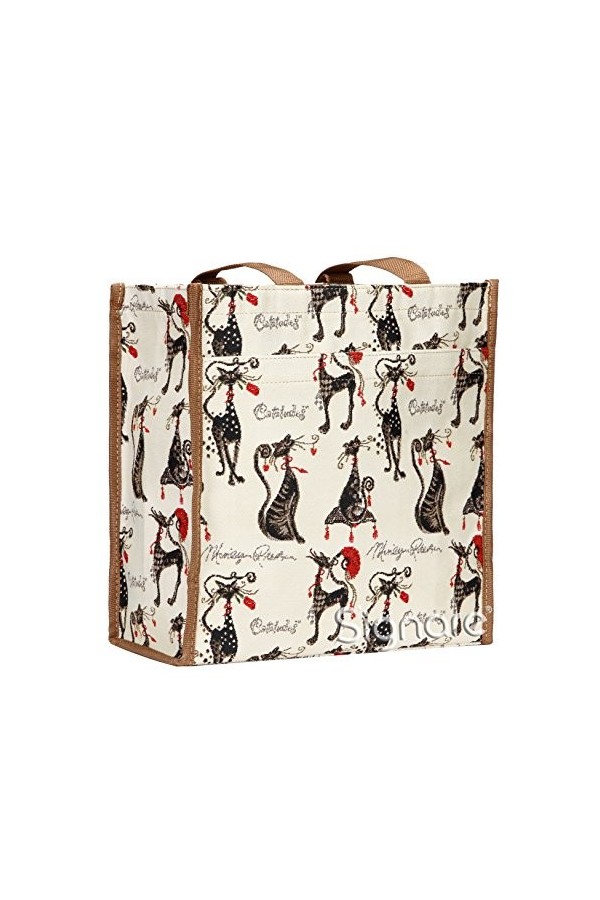 Tapisserie Siganre Sac à Main Femme, Sac fourre-Tout Femme, Tote Bag avec des Dessins danimaux Jouer à Puppy 