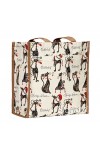 Tapisserie Siganre Sac à Main Femme, Sac fourre-Tout Femme, Tote Bag avec des Dessins danimaux Jouer à Puppy 