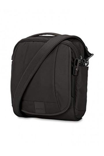 Pacsafe Metrosafe LS200 Sac à bandoulière en Nylon antivol pour Femmes et Hommes, Sac à bandoulière avec Protection antivol, 