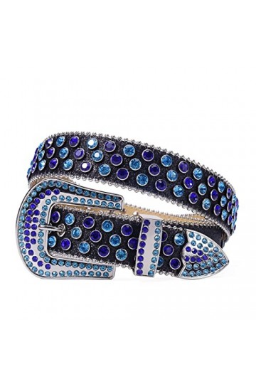 Wvapzxx Ceinture occidentale avec strass cloutés en diamant ceinture style gothique pour femmes, 2, 48 waist37-39inch 