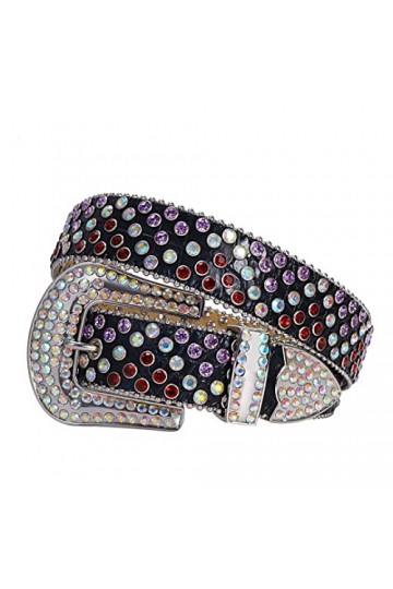 Wvapzxx Ceinture occidentale avec strass cloutés en diamant ceinture style gothique pour femmes, 2, 42 waist 30-32inch 