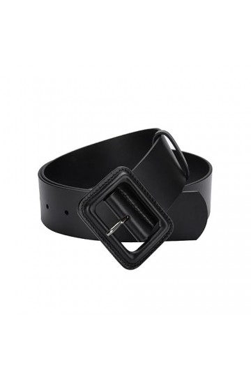 ZacLAy Large Ceinture Dames en cuir Ceinture Décorative Manteau Costume Jupe pull Taille couche peau de vache Boucle Ceinture