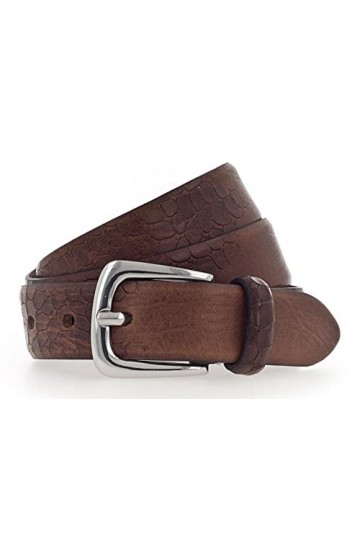 b.belt Charlisa Silver Belt W105 Darkbrown