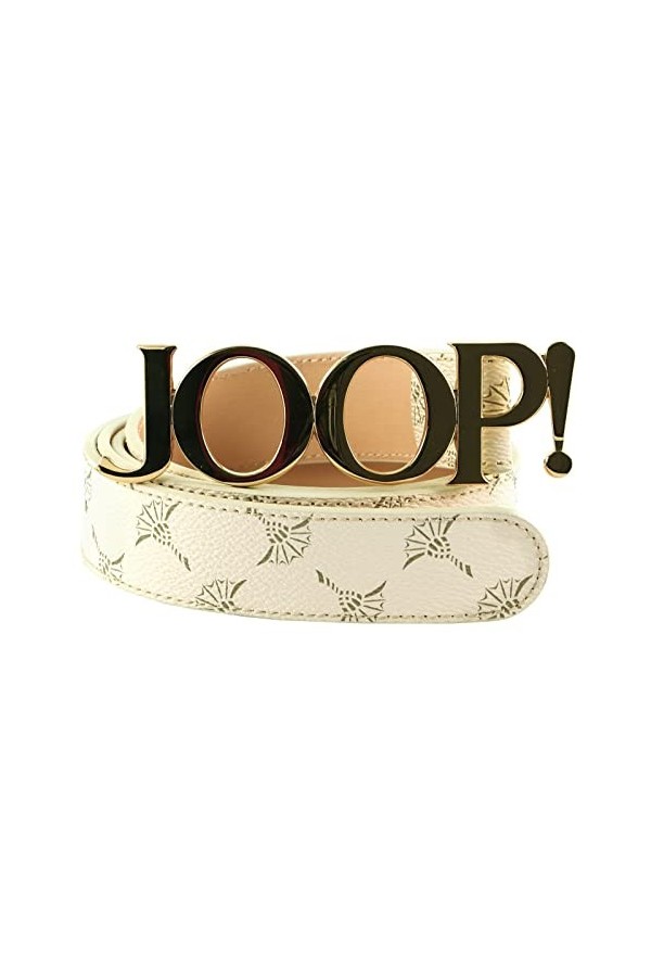 Joop! 3,0 CM Womens Logo Belt W115 Cream White