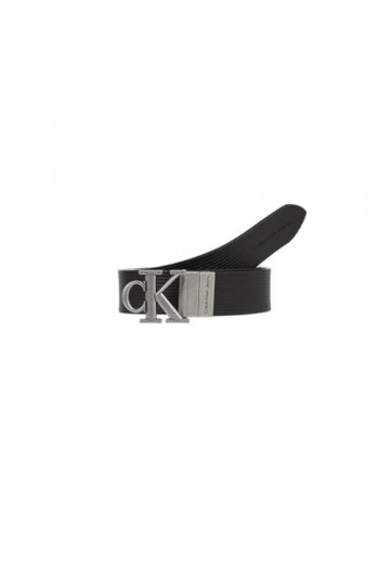 Calvin Klein Jeans Ceinture femme round mn/rev lthr text belt 30mm k60k611248, Noir , 100