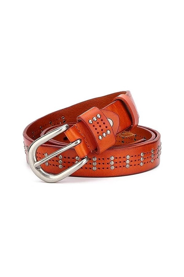 Ceinture en Cuir de Vache véritable, Polyvalente, Boucle à Aiguille for Femmes, décoration à la Mode, Ceinture en Jean Size 