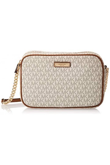 Michael Kors Jetset Lg Ew Crossbody, Sacs bandoulière femme, Beige Vanilla , 5x17x25 cm W x H L 