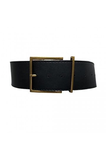 ZZSRJ Mode rétro large ceinture dames Simple sauvage boucle ardillon ceinture taille Double face ceinture 100cm/39.37in Belt