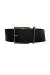 ZZSRJ Mode rétro large ceinture dames Simple sauvage boucle ardillon ceinture taille Double face ceinture 100cm/39.37in Belt