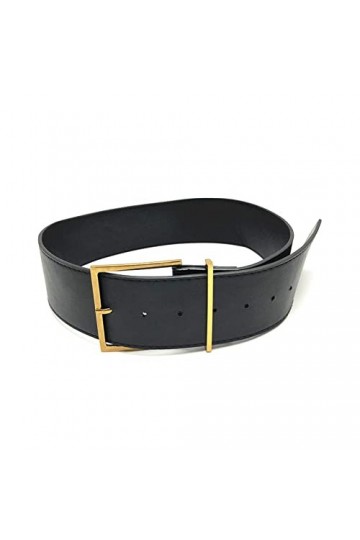 ZZSRJ Mode rétro large ceinture dames Simple sauvage boucle ardillon ceinture taille Double face ceinture 100cm/39.37in Belt