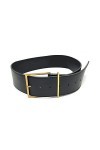 ZZSRJ Mode rétro large ceinture dames Simple sauvage boucle ardillon ceinture taille Double face ceinture 100cm/39.37in Belt