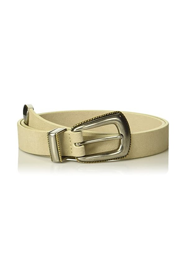 Lucky Brand Ceinture western en daim pour femme – Finition blanche vieillie fabriquée en daim de vache durable et flexible – 