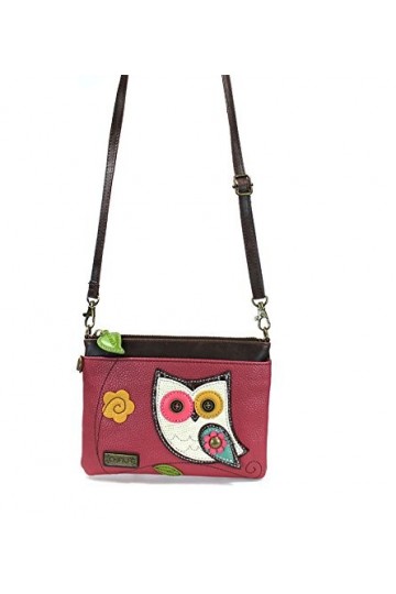 Chala Mini sac à main à bandoulière avec fermeture éclair multiple, cuir synthétique, petite bandoulière réglable - Rose - 8.