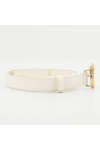 Pinko Love Berry H2 Belt Veau Set Ceinture, Z14q_Blanc Soie-Antique Gold, XS Femme