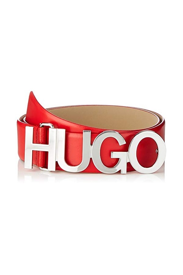 HUGO Zula Belt 4 Cm-Zl Ceinture, Bright Red621, 85 cm Femme