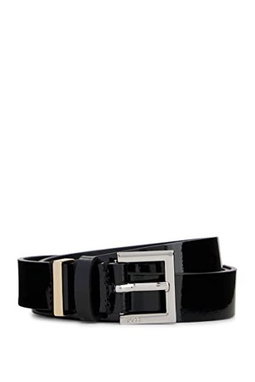 BOSS Femmes Taylor Belt 2,5cm-P Ceinture en cuir italien verni avec boucle à ardillon