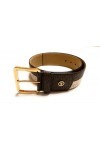 Michael Kors Ceinture I Ceinture pour femme I Large ceinture à vêtements I Double aspect I Marron/Blanc I Taille M I 100 cm a