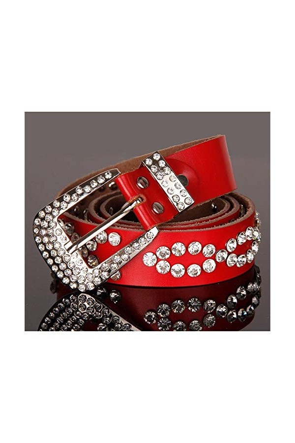 XY-man’s belt Confortable Ceinture Femme Noire réglable en Cuir avec Boucle en Cuir Ajustable Couleur : Marron, Taille : Fre