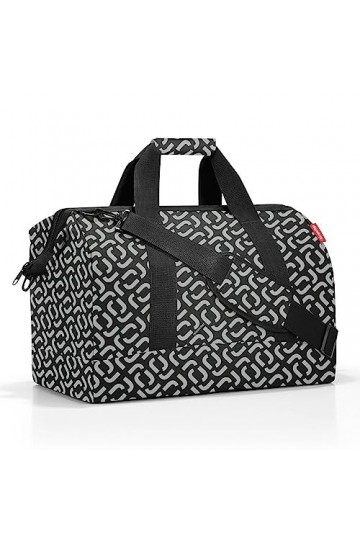 reisenthel allrounder L - un sac type sacoche docteur avec grande ouverture à arceaux, ouverture avec fermeture zippée, 6 com