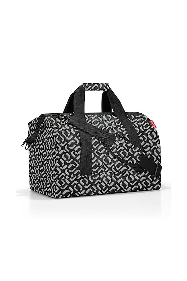 reisenthel allrounder L - un sac type sacoche docteur avec grande ouverture à arceaux, ouverture avec fermeture zippée, 6 com