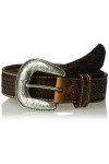 ARIAT Ceinture à timbre unisexe pour adulte Motif floral, peau, 40