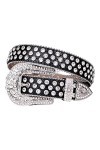 Wvapzxx Ceinture occidentale avec strass cloutés en diamant ceinture style gothique pour femmes, 2, 42 waist 30-32inch 
