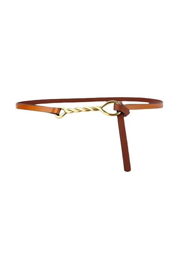 Ligique Automne et hiver Retro Knottette Mine Court Manteau de la jupe Femme All-match Ceinture de pull décoratif Courroie C