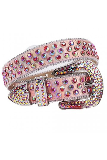 Ceinture gothique de luxe avec strass pour homme et femme, Poudre laser., 28-30W