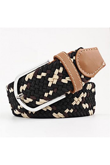 NJZYB Femmes Casual Casual Boucle Boucle Boucle Toile Toile élastique Elastic Distribuable Stretch Courroie Sangle Sweetbing 