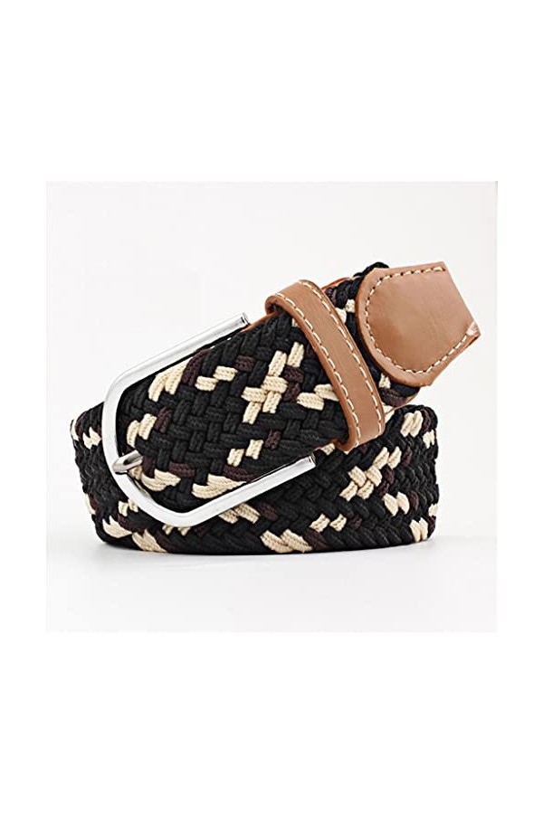 NJZYB Femmes Casual Casual Boucle Boucle Boucle Toile Toile élastique Elastic Distribuable Stretch Courroie Sangle Sweetbing 