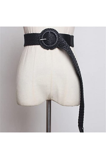 DYXYH Braid Women Women Ceinture de Style Ethnique Belt-Courroie pour Robe Spring Summer Summer Cire Corde Femelle 113cm Col