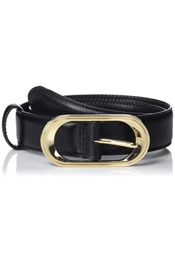 Ted Baker Neelah Ceinture avec Boucle Ovale, Noir, XS/S Femme