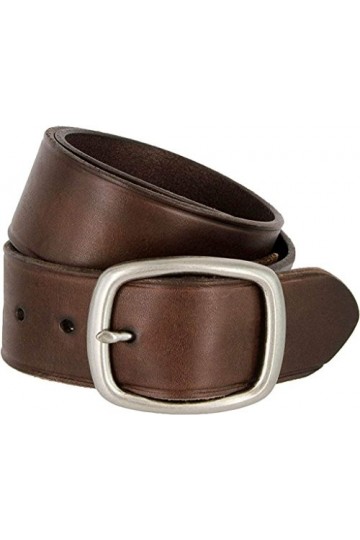 Avnet Ceinture Femme En Cuir Résistant 45mm Et Boucle Finition Argent, Marron 80