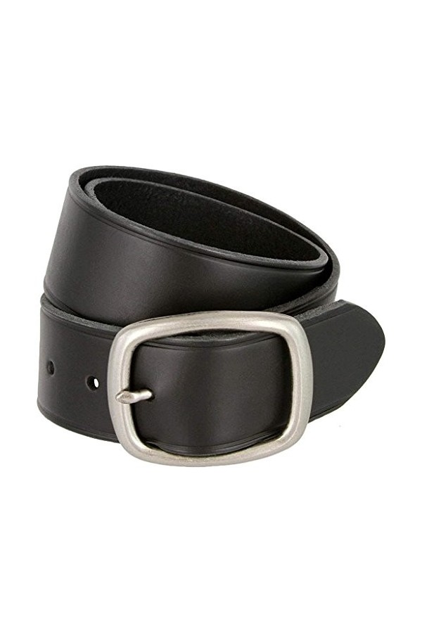 Avnet Ceinture Femme En Cuir Résistant 45mm Et Boucle Finition Argent, Marron 80