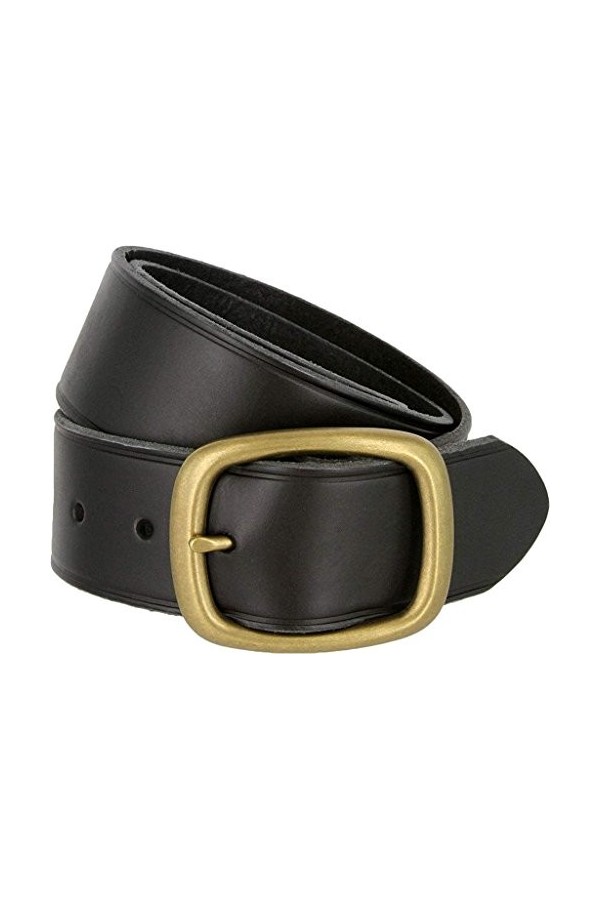 Avnet Ceinture Femme En Cuir Résistant 45mm Boucle Tennessee Finition Laiton, Marron 100