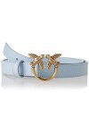 Pinko Love Berry Simply Belt H2 VIT. Ceinture, E57q_Light Blue-Antique Gold, XS Femme
