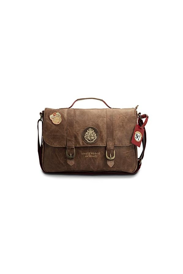 ABYstyle - HARRY POTTER Sac bandoulière Poudlard, Marron