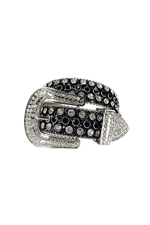 Ceinture en strass pour femmes et hommes, ceinture de tête de mort de luxe, designer de luxe, cloutée en diamant, cowboy pour