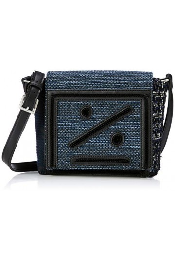 Desigual 19WAXAB7, sac bandoulière femme, bleu marine, 16x8x17 cm B x H x T 