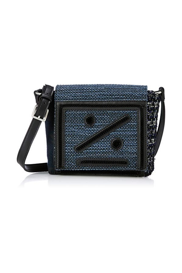 Desigual 19WAXAB7, sac bandoulière femme, bleu marine, 16x8x17 cm B x H x T 