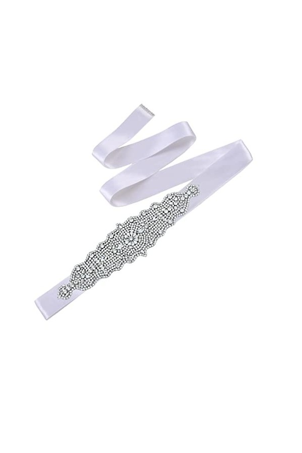 DLOETT Ceintures en Strass Robes De Soirée pour Mariée Ceinture Accessoires De Mariage Ceintures en Ruban pour Femmes Mariage