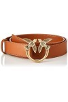 Pinko Love Berry Simply H3 Belt Vis Ceinture, L58q_Cuir Antique Gold, M Femme