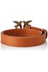Pinko Love Berry Simply H3 Belt Vis Ceinture, L58q_Cuir Antique Gold, M Femme
